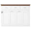 Lit escamotable simple avec 3 tiroirs, blanc