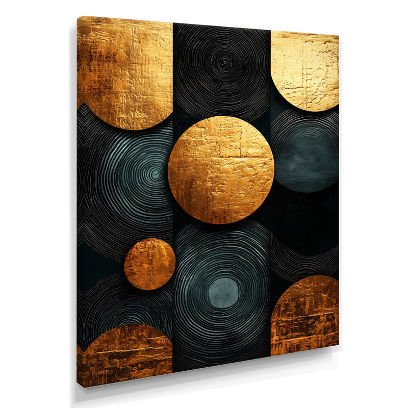 Poole - Abstract Canvas Art Print, H 20 po x l 12 po, Toile tendue, Ne s’applique pas