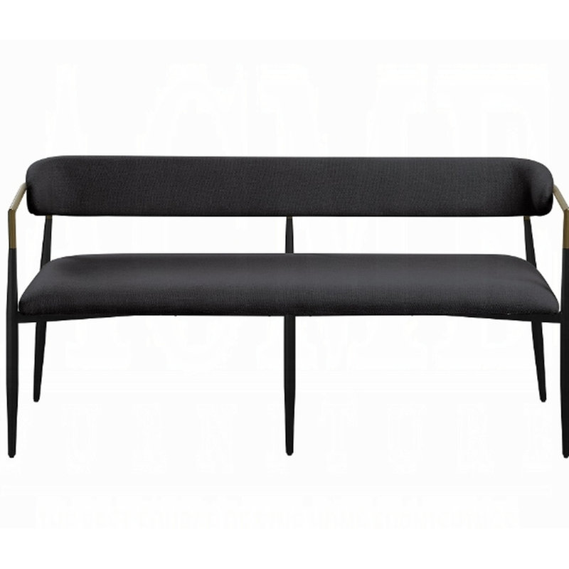 Jaramillo Black Chenille Finish Bench