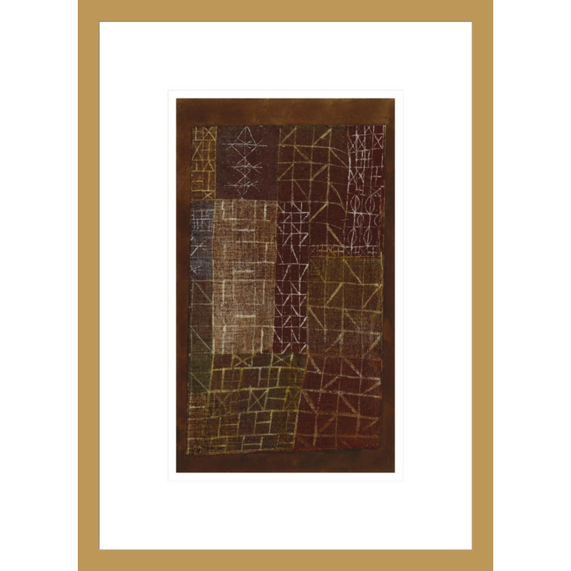 «Curtain» par Paul Klee - Impression Giclée sur cadre, 16,75 po H x 12,17 po L