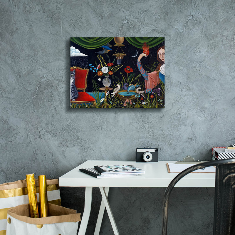 'Katrinas World' by Catherine A Nolin, Canvas Wall Art, 12" H x 16" W x 0.75" D