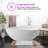 63'' x 37.5'' Soaking Solid Surface Bathtub