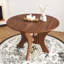 Table de salle à manger pliante 43 pouces - Placage de noyer, profil plié ultra-mince de 8 po-1677786354