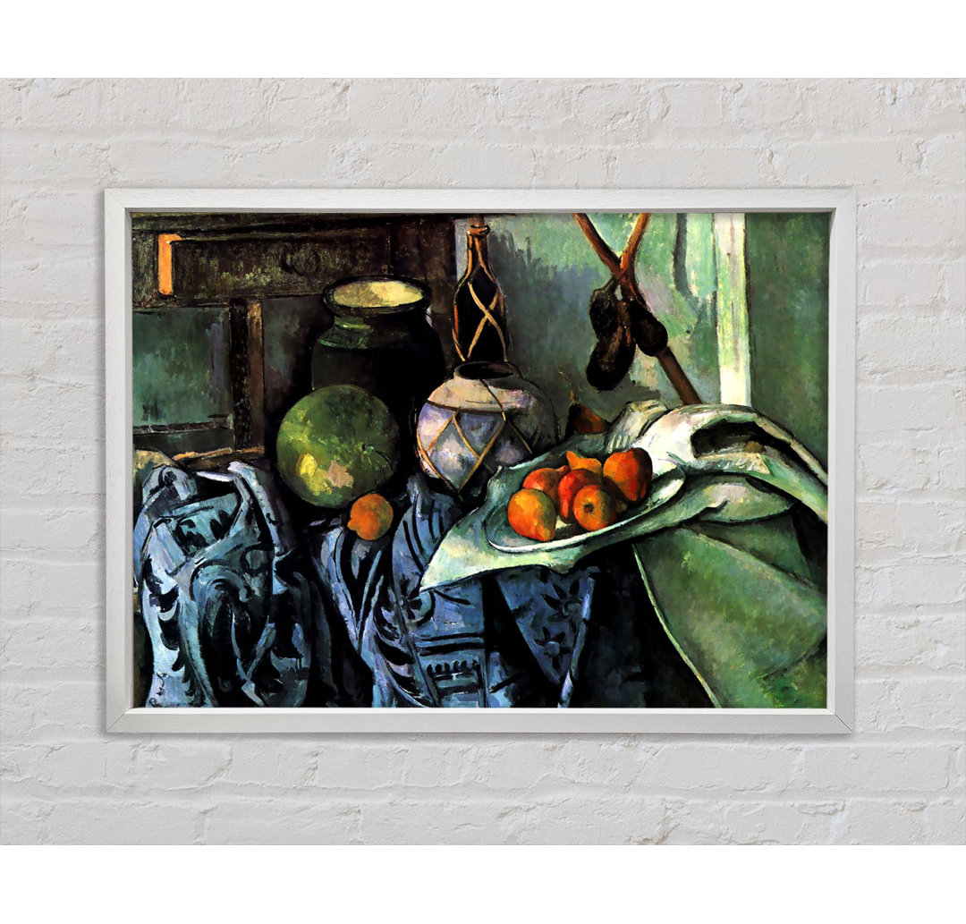 Cezanne Stillleben mit Aubergine - Druck