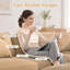 Canapé d'angle modulaire surdimensionné de 234 cm (92 pouces) en forme de L, revêtement en velours côtelé doux, pouf, assise profonde, design ergonomique, montage facile, pour salons et pièces à vivre