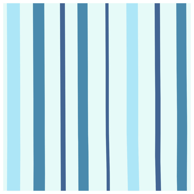 Blue Vertical Stripes Blankets, 50in W x 60in H