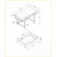 Bureaux pour bureau à domicile avec 2 tiroirs de rangement, bureau d'ordinateur moderne L 47,25 po, stratifié brun et amp; Métal noir | Taupe | Panneau de particules-1701324156