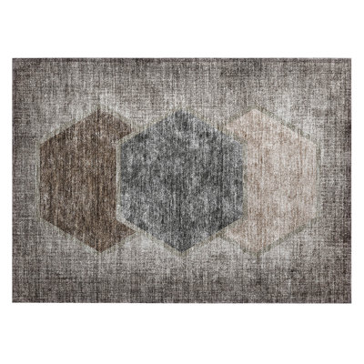 Flitwick Indoor/Outdoor Area Rug with Non-Slip Backing