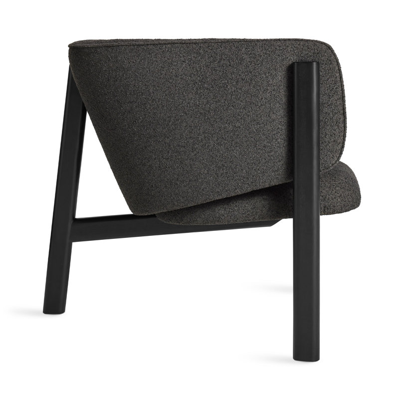 All In Lounge Chair, Black, Kelso Charcoal