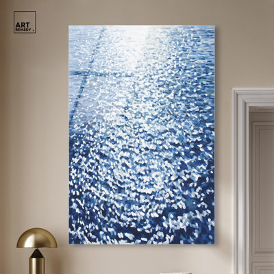 Sunlight on the Water II Acrylic Print Coastal Wall Decor by Art Remedy, Ready to Hang, 36 x 54