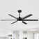 Hadeeqa 65'' Large Gold Indoor/Covered Outdoor Ceiling Fan with Light and Remote, 6 Plywood Blades, 6-Speed Quiet DC Motor, LED Tri-Color Temperature, Memory Function, Timer, 6''/12'' Downrods