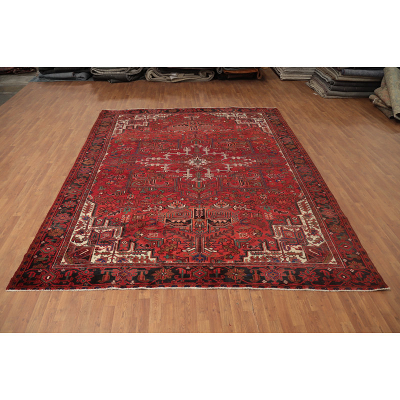 Grand tapis traditionnel rouge 10x12