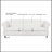 Evanna 84.65" Rolled Arm Chesterfield  3 Seater Sofa,sofa,couch