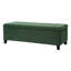 Banc rembourré avec rangement, repose-pieds, banc d'entrée, repose-pieds pour la chambre à coucher, vert rétro, 300 lb