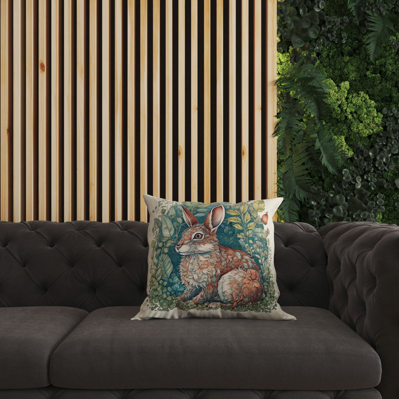 Square Cushion, 51cm H x 51cm W, Green/Bronze
