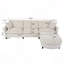 Canapé d'angle 107,87 po avec pouf, coussins d'assise et de dossier amovibles-1751686146-1751686147