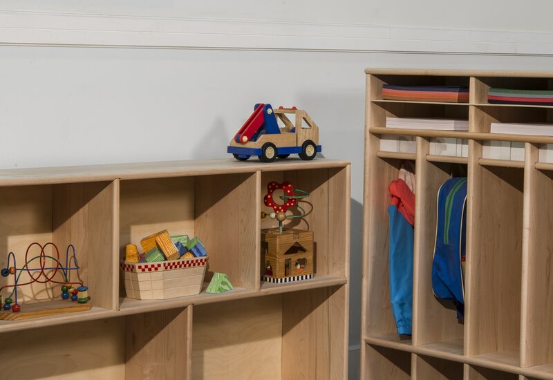 Wood Designs Classroom Multi-purpose Shelf and Drawer Storage
