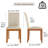 Fabric Upholstered Parsons Dining Chairs With Solid Wood Legs, Set Of 2, Beige-591131280