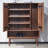 Purely solid wood furniture storage shoe cabinet