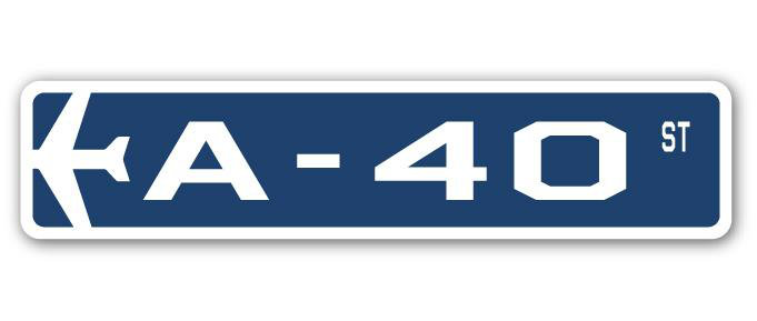 Plaque de rue Arline A-40 Air Force, H 7 po x l 30 po x P 1 po