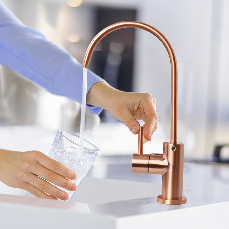 Copper High-Arch Kitchen Water Filter Faucet