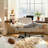 Criss Cross Legged Chair with Wheels and Armrests-8588721