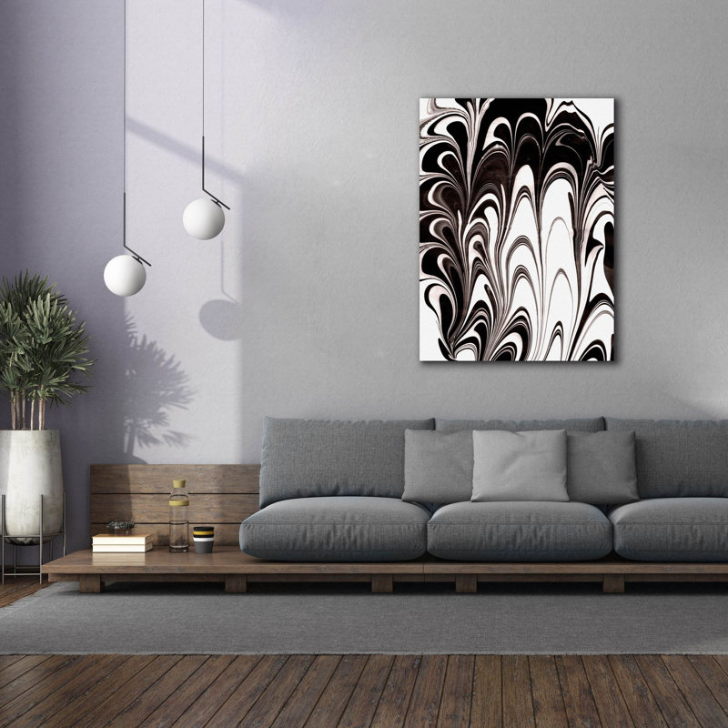 «Yinyang 6» par Alicia Ludwig, art mural sur toile, H 54 po x l 40 po x P 1,5 po