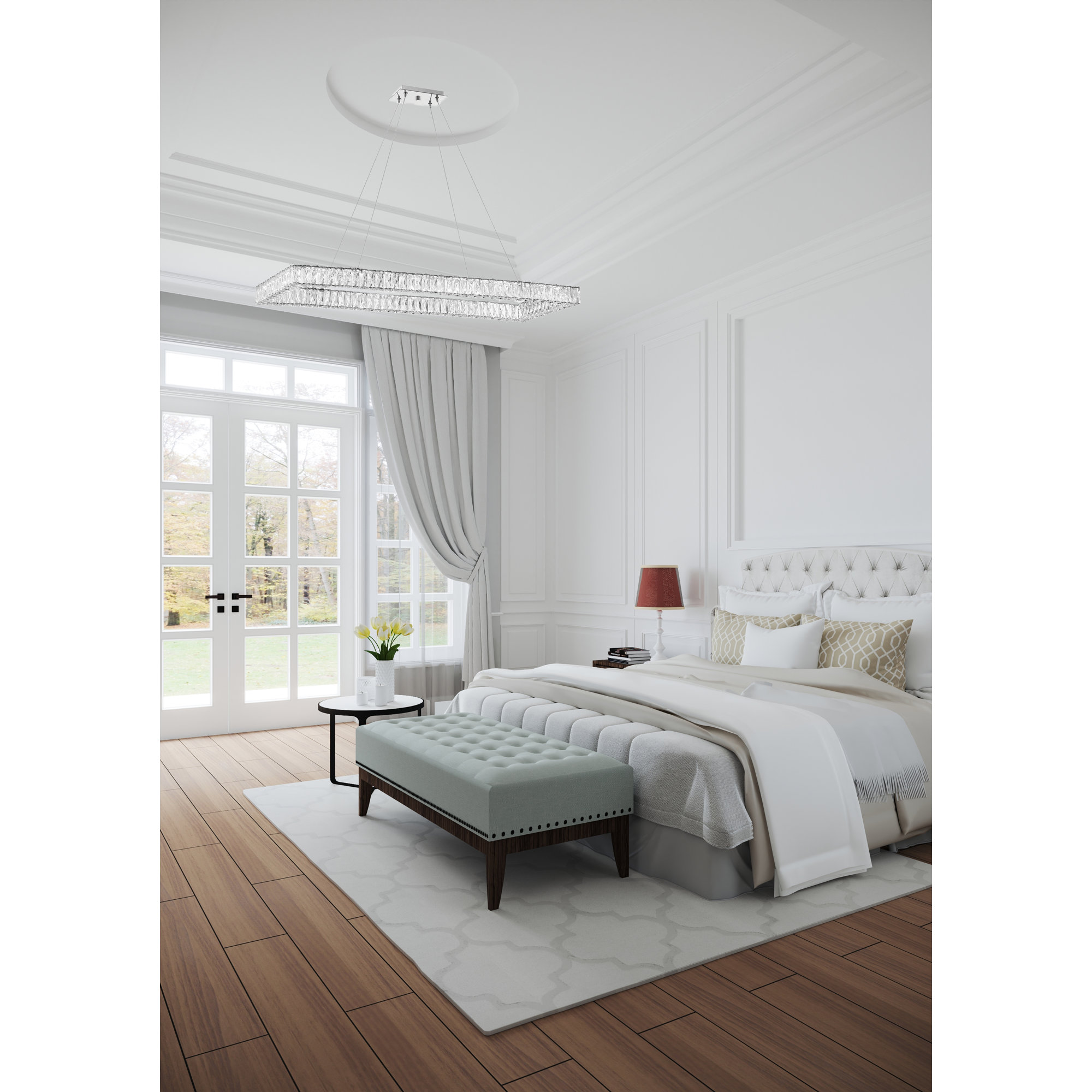 Adela Single - Light Metal Dimmable Chandelier