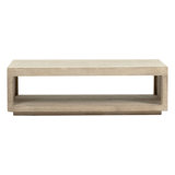 Stark Solid Wood Floor Shelf Coffee Table