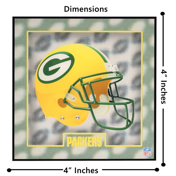 Tridelix Green Bay Packers Helmet Holographic Effect Coaster