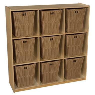 EdQ Shelves and 10 Bin Storage Unit 30 - Natural – Guidecraft