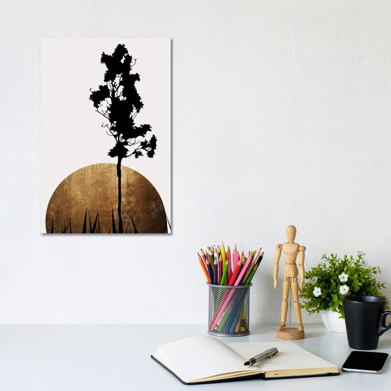 Shimmering Shadows by Kubistika - Wrapped Canvas Print, 20.32 cm H x 30.48 cm W