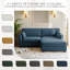 3 Seater Corduroy Corner Sofa -971550109