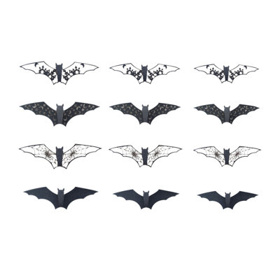 Halloween Bats Stickers Hollow Halloween Bats Stickers Wall Decals For Office Kitchen Window For Interior