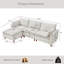 Canapé modulaire en L 108,5 po avec repose-pieds mobile-1557856868