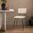 18.9" Black Adjustable Feet Dining Chair Side Chair-666920433-666920434