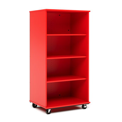 Chariot de rangement mobile avec dossier effaçable à sec H 60 po pour écoles et bibliothèques