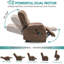 Fauteuil de massage inclinable électrique chauffant Hawking-2114563949