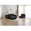Canapé moderne en mousse à mémoire de forme compressée, grands canapés modulaires pour le salon, canapé modulaire Cloud pour animaux de compagnie, tissu en velours côtelé, causeuse très profonde, aucun assemblage requis-612282561