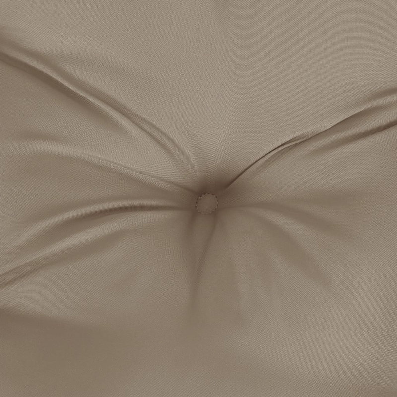 vidaXL Pallet Cushion Taupe 100% Polyester Medium, Taupe, 19.7" x 19.7" x 4.7"