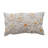 Cotton Slub Lumbar Pillow With Tufted Flowers