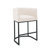 Modern Upholstered Counter Stool with Metal Frame-124062061
