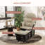Fauteuil capitonné avec repose-pieds Dyanira-746151749