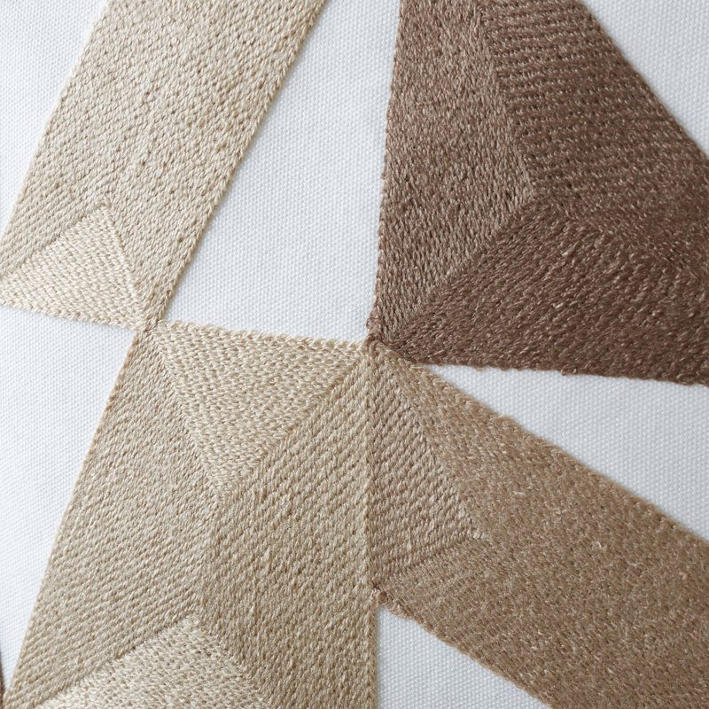 Graphic Geo Cushion, Brown