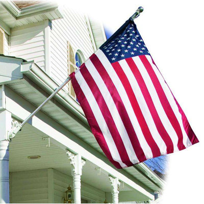 Drapeau de maison en nylon brodé American 36 po x 60 po