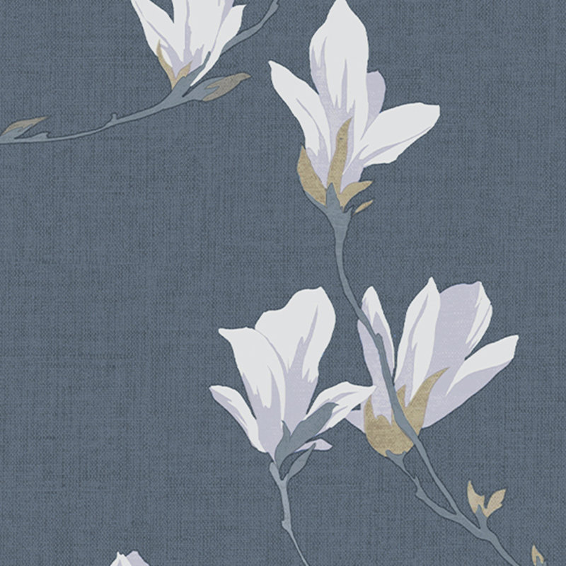 Laura Ashley Magnolia Grove Wallpaper Roll, Dusky Seaspray