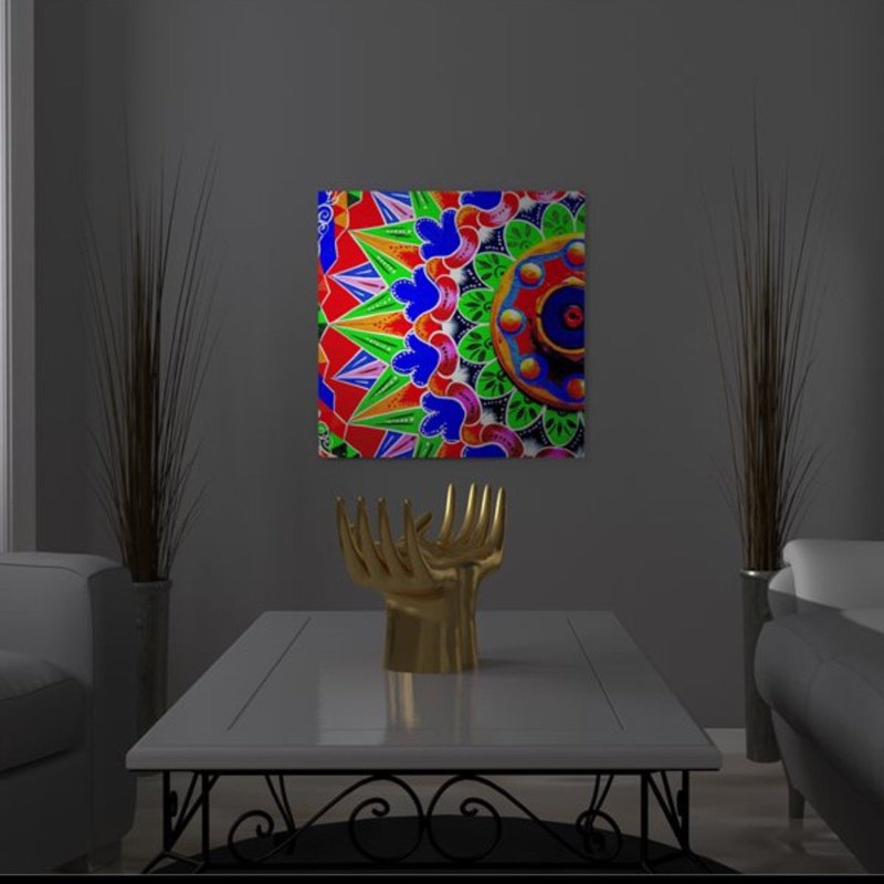 Handmade Boho Abstract Wall Decor on Metal