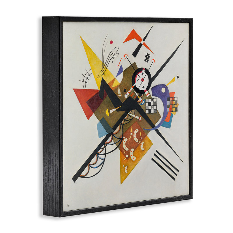  Kandinsky, reproduction d'art sur giclée blanche par one1000paintings, H 12 po x l 12 po, Giclée encadrée noir minuit