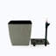 Paquet de 2 pots à fleurs Derince - Osier tissé à la main - Carré fin-991177507-946201015