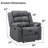 Jerneshia 38'' Wide Modern Overstuffed and Soft Manual Recliner-1317664882